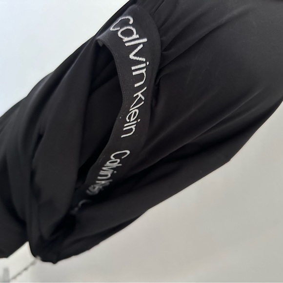 Calvin Klein Black One Shoulder Stardust One Piece Swimsuit 14 - Picture 8 of 14